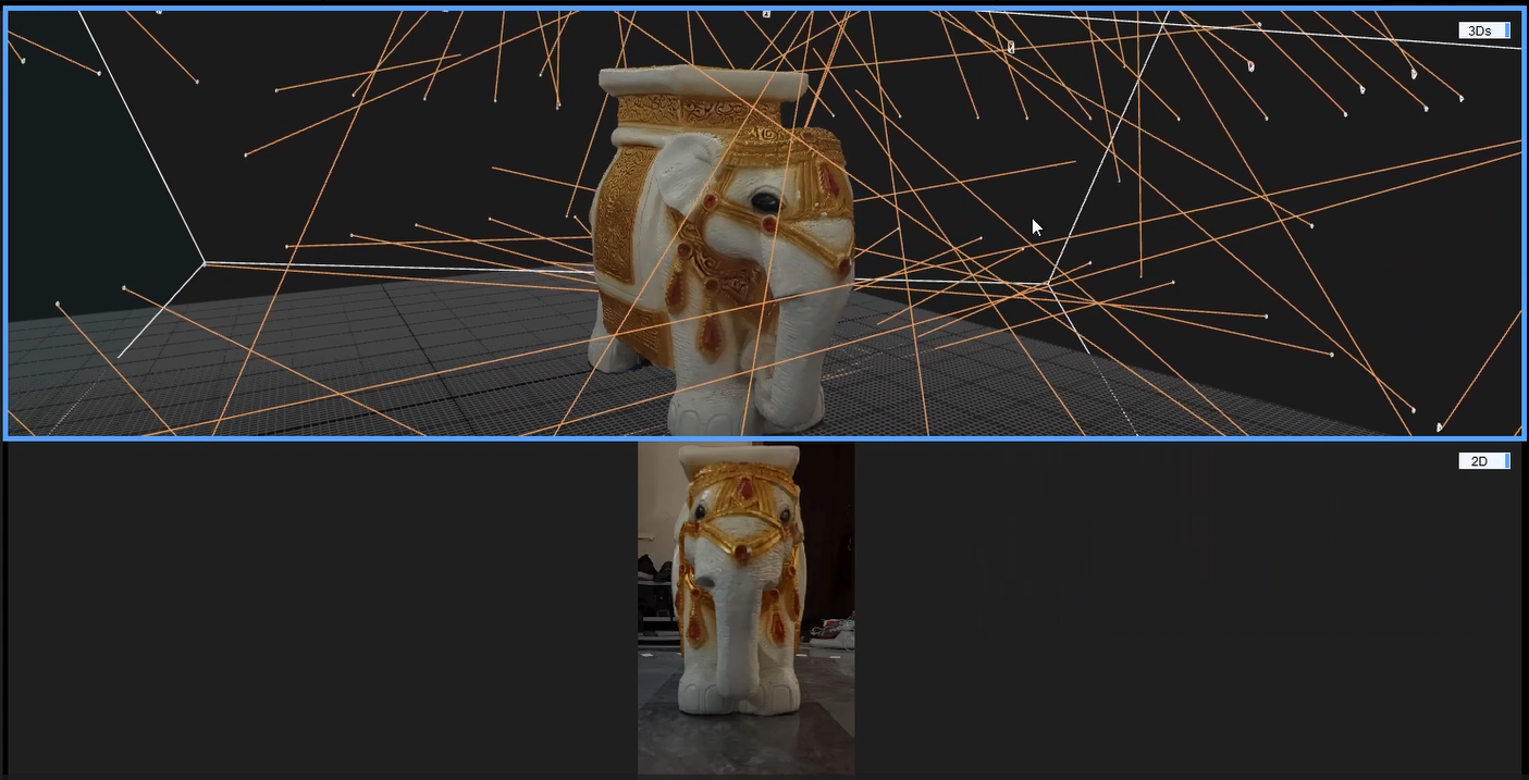 3D Scanned Elephant Sculpture